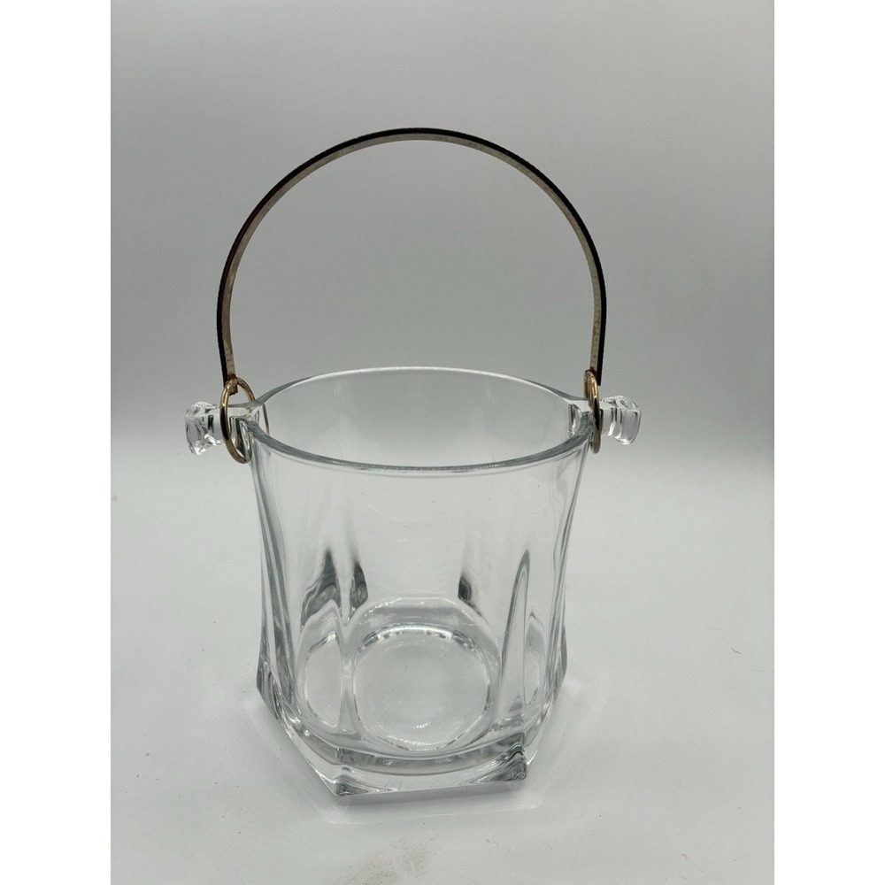Vintage Arte Murano Silvestri Cristal Made in Italy Ice Bucket Bar Crystal/Vase - Picture 2 of 5